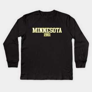 Minnesota 1961 Football Kids Long Sleeve T-Shirt